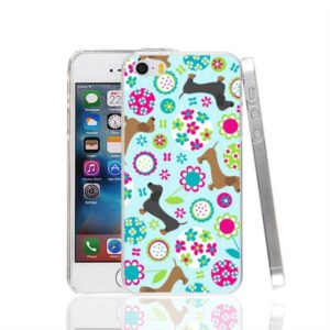 Flower Dachshund iPhone Case