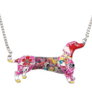 Dachshund Necklace kawaii