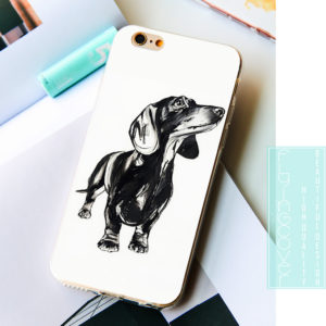 "Dachshund Love" Phone Cover