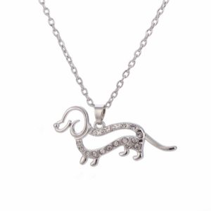 "Crystal Dachshund" Necklace