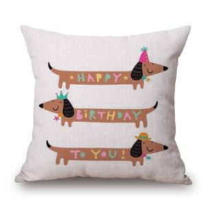 Dachshund Pillowcase Birthday