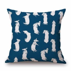 Dachshund Pillowcase blue
