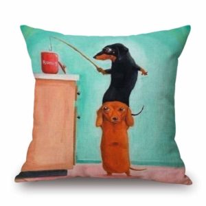 Dachshund Pillowcases fishing