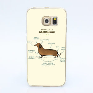 "Anatomy Of a Dachshund" Phone Case
