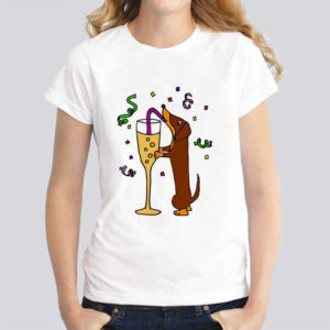 "Cocktail Dachshund" T-Shirt